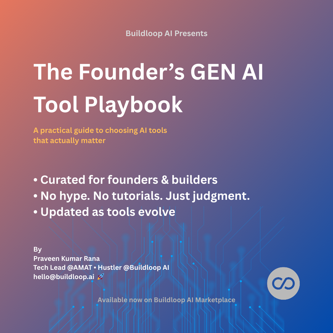 The Founder’s GenAI Tools Playbook