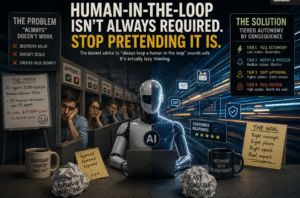 Read more about the article No Humans in the Loop Backfires: AI agents need tests, not babysitters