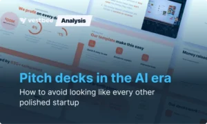 Read more about the article The AI Pitch Deck Teardown: Why Investors Reject Look‑Alike Decks